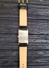 Slim Gold White Dial Men s Tank Dress Watch New Batt   Movt Usa Seller - 