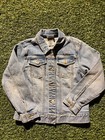 Disney Store Girls Mickey And Minnie Mouse Back Graphic Denim Jacket Size 7 8