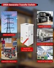 Kijeanis 200 Amp Transfer Switch  48000w General-duty Double-throw Safety Switch