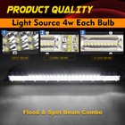 Dual Row 20 Inch Led Work Light Bar Combo Offroad Truck For Jeep Ute 4wd Atv Utv