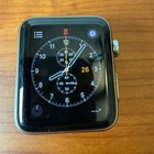 Apple Watch 1st Gen 42mm Stainless Steel Case 2 Milanese Loop Bands Oem Bundle