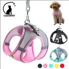 Puppy Cat Vest Harness With Leash Breathable Mesh Pet Chest Straps For Chihuahua