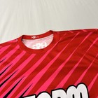 Storm Bowling Shirt Mens Xl Red Black Geometric Moisture Wicking Stretch