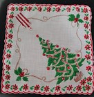 Vgt Children s Christmas Cotton Decorated Tree Hankie Handkerchief