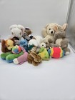 Lot Of 17 Vintage Stuffed Animals Dakin Playskool Swib Bunny Baseball Disney Lad