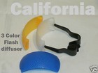 3 Color Pop-up Flash Bounce Diffuser Cover Kit For Canon Nikon Pentax Olympus