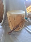 Vintage Hand Made Native American Raw Hide Skin Drum