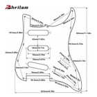 Sss 11-hole Strat Pickguard For Fender Stratocaster  Cream 3ply