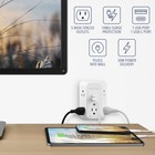 Insignia- 5-outlet   1-usb-c   1-usb Wall Tap 1 080 Joules Surge Protector    