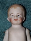 Antique German 6  All Bisque Smiling Character Baby Boy Doll Marked 6 Germany