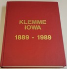 Klemme  Iowa Photos People Genealogy Families Businesses 1889-1989 History Book 