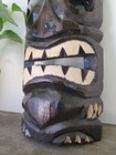 Hawaii Hand Made Carved Wooden 12  Tiki Painted Mask Wall Decor Hanging Man Cave