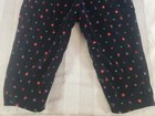 Vintage 90s Girls Oshkosh Bgosh Vestbak Black Floral Velvet Overalls Size 4t Euc