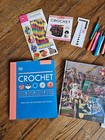 Lot  18 Crochet Books Hooks Tools Stitch Markers Baby Bookmarks Harry Potter