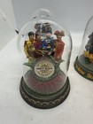 The Beatles Franklin Mint Hand Painted Glass Dome Music Boxes Complete Set Of 3