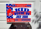 Kid Rock All Summer Long 2008 Tour Sign  detroit Concert Memorabilia 24  X 18 