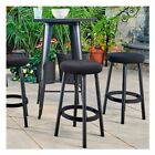 Keter Outdoor Cozy Knit Bar Stools  Black  Lot Of 2
