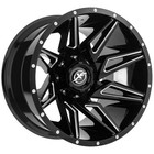  set Of 5  Xf Off-road Xf-218 20x10 5x5  5x5 5  -24mm Black milled Wheels Rims