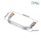 4pcs Metal Purse Frame 5 9  Kiss Lock Clasp For Diy Purse Handle