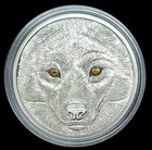2017 Canada  15  in The Eyes Of The Wolf  Silver Coin - Ogp   Coa