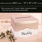 10 Rose Gold Card Box Party Card Holder Money Gift Box For Wedding Reception Hon