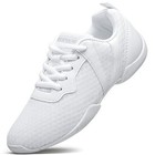 Girls Cheer Shoes White Cheerleading Breathable Sneakers 5 Big Kid White 113