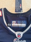 Jarrad Page Game Worn 2010 New England Patriots Home Jersey  44  Size 48 