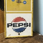 Vintage Metal Pepsi Sign Thermometer 28x7 Say Pepsi Please 60s Faded Bottle Top