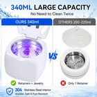 Ultrasonic Retainer Cleaner Machine  340ml 48khz Ultrasonic Cleaner For Retai   