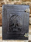 Leather 3 Ring Binder Grimoire Binder Leather Binder Cover Notebook Offic Folder