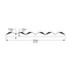 Outwater 9-7 8  X 78-3 4  White 3d Wall Panel