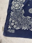True Vintage 1940s Bandana Fastcolor Blue Paisley Rn 13960 Made In Usa