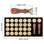 Alphabet Wax Seal Stamp Kit 26 Letters A-z Sealing With 2 Wooden Handles