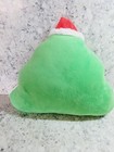 Christmas Santa Emoji Green Poo Plush Pillow 12   x10    Has A Spot  