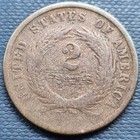 1864 Two Cent Piece 2c Type Coin Circulated  96924