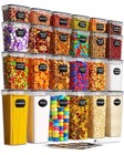 Airtight Food Storage Containers With Lids  24 Pcs Kitchen And Pantry 24 Piece
