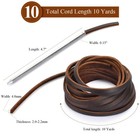 10 Yards Flat Genuine Leather Laces  Leather Strips Cord  Full Grain Cowhide    