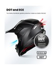 Ilm Youth Atv Helmet Kids Dirt Bike Motocross Bmx Off Road Motorbike Go Kart    