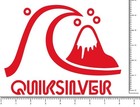 Quiksilver Retro Die Cut Sticker Decal 7 6  X 6  Surfboard Pick Your Color