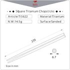 Keith Titanium Ti5622 Hollow Square Handle Chopsticks  shipped From Ca Usa 