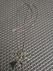 Beautiful Vintage Italian Sterling Silver Multi-charm Cluster Statement Necklace
