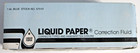 Vintage Liquid Paper Blue Correction Fluid -  570 - Sealed Box   Htf