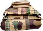 Cozy Cabin 7-piece King Microfiber Bed-in-a-bag Set  Brown Tan Green