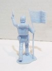 Marx Blue And Gray Playset 54mm Union Soldier Flag Bearer Civil War 1960 s  