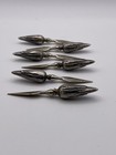 Set Of Six  6  Sterling Silver Corn Cob Holders