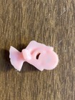 Vintage Molded Plastic Figural Pink Ladies Hand Holding Jewel Sewing Button 1 