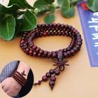 108 Mala Prayer Beads Sandalwood Buddhist Bracelet Meditation Necklace 6mm Hot