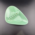 Vtg Mcm 40s Anholt Coors Ceramic Ashtray Boomerang Deep Green Glaze Pat 2352157