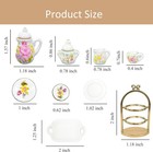 1 12 Miniature Dollhouse Porcelain Tea Cup Set 42 Pcs  Kitchen Accessories