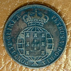 1858 Portugal Africa Angola 1 2 Macuta King Petrus V Large Copper Coin